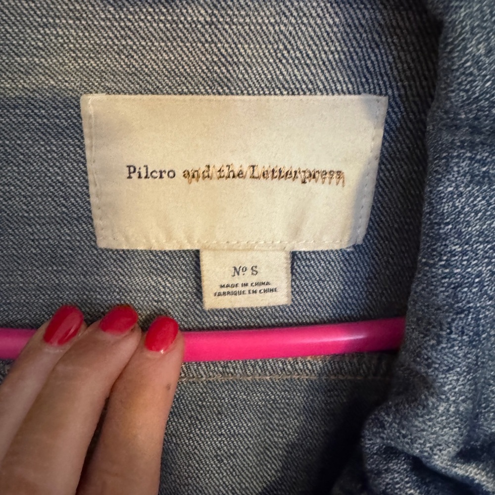 Pilcro and the Letterpress Blue Denim Jacket - Picture 2 of 2